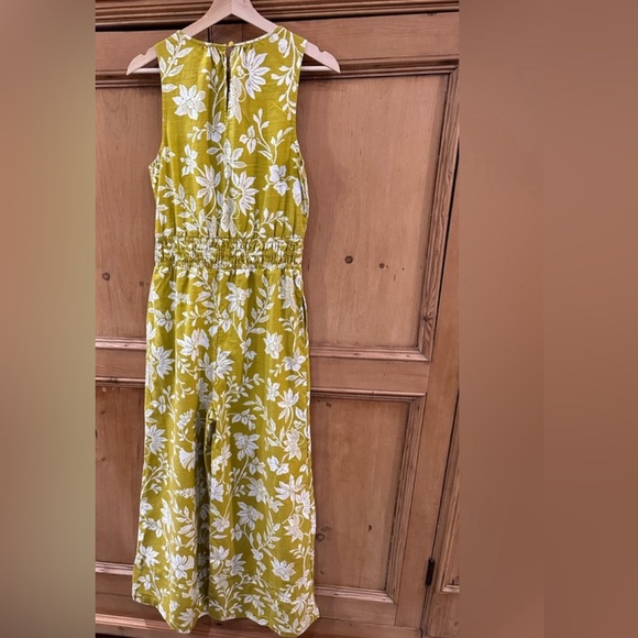 Anthropologie Jumpsuit The Somerset Wide Leg Chartreuse  Boho Womens Sz XS Tall - Picture 5 of 12